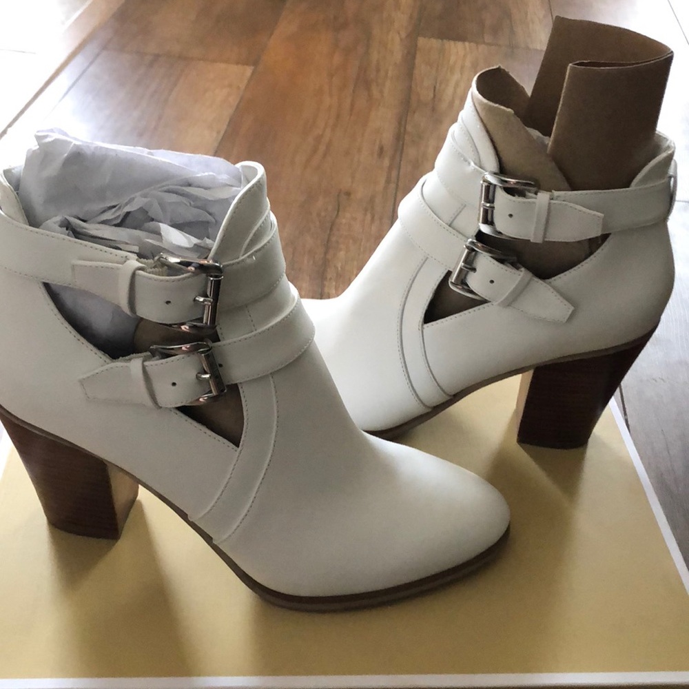 Michael Kors white boots